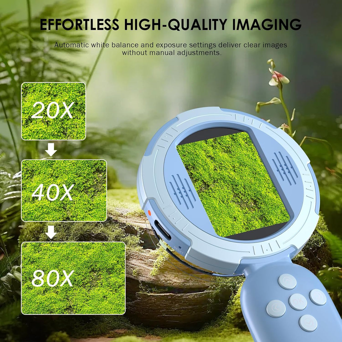 Handheld Digital Science Kit Kids Microscope